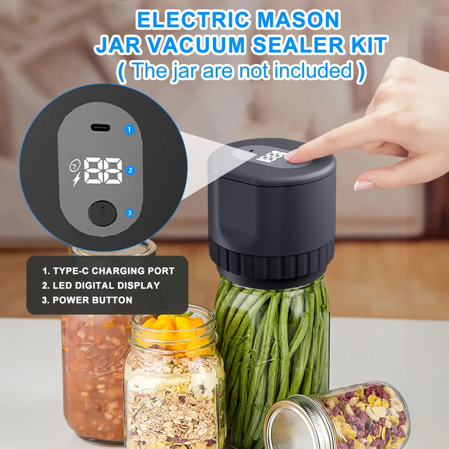 Automatic Mason Jar Sealer Kit